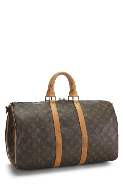 Monogram Canvas Keepall Bandouliere 45, , large