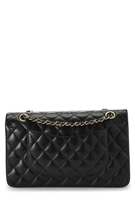 Black Quilted Lambskin Classic Double Flap Medium, , large image number 3