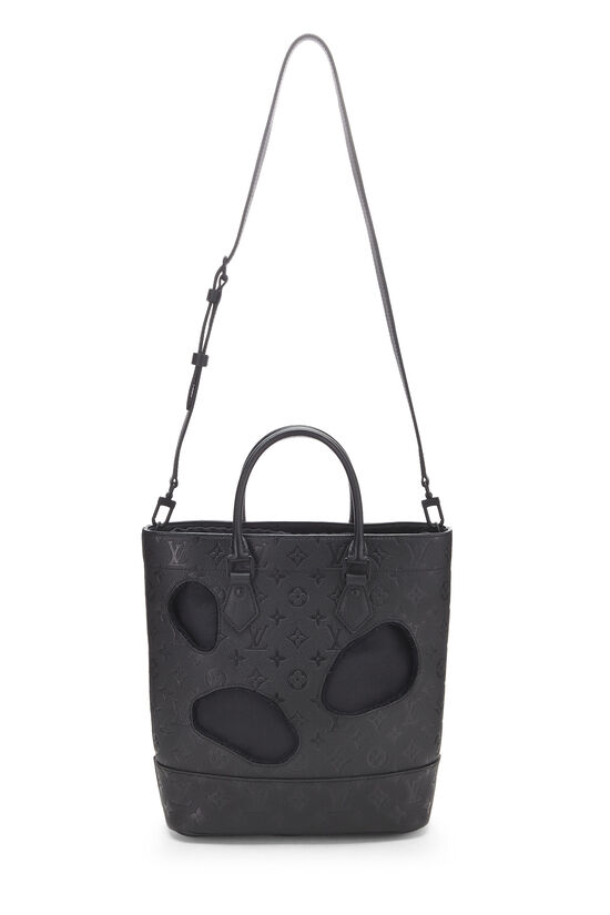 Comme des Garçons x Louis Vuitton Black Monogram Empreinte Bag with Holes PM, , large image number 1