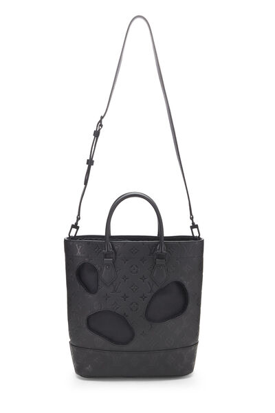 Comme des Garçons x Louis Vuitton Black Monogram Empreinte Bag with Holes PM, , large