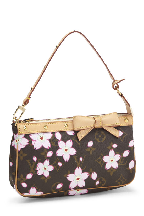 Louis Vuitton Monogram Canvas Cherry Blossom Pochette Accessories in Brown