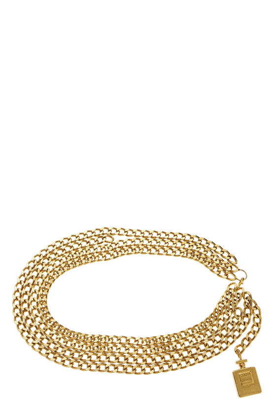 Gold Perfume 2 Chain Belt, , large image number 0