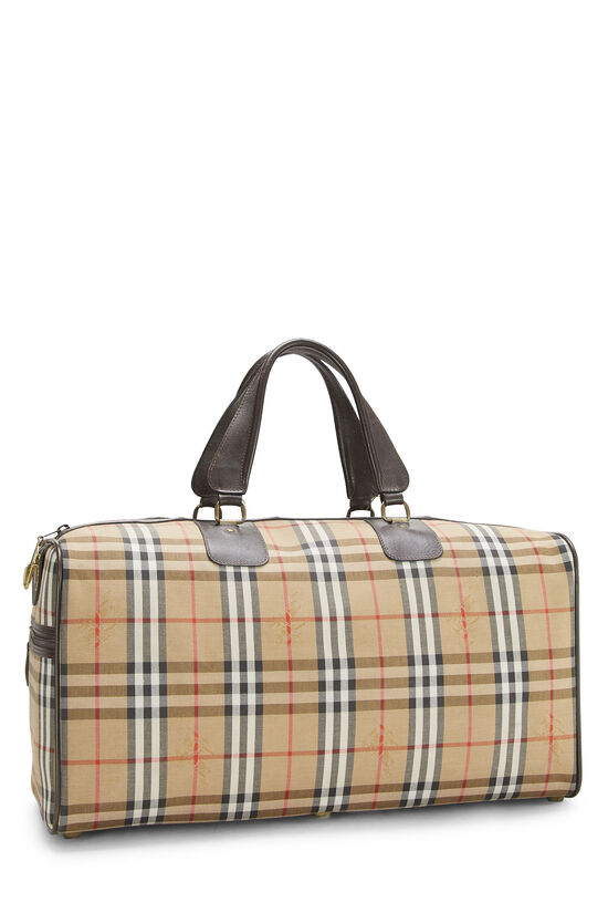 Brown Haymarket Check Canvas Duffle Small, , large image number 3