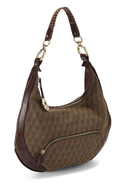 Brown Zucchino Canvas Hobo Mini, , large