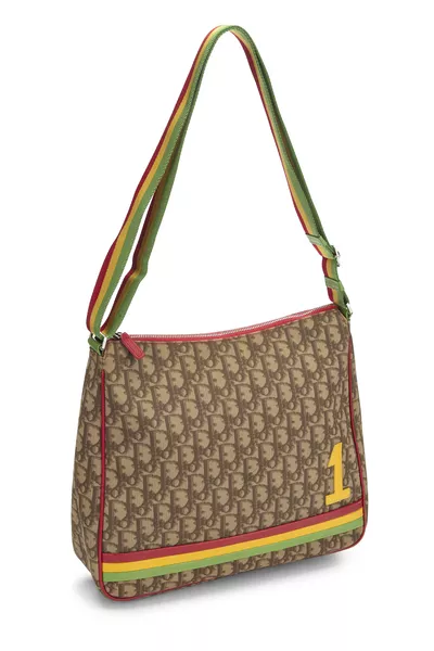 Rasta Trotter Canvas Canvas Messenger Bag, , large