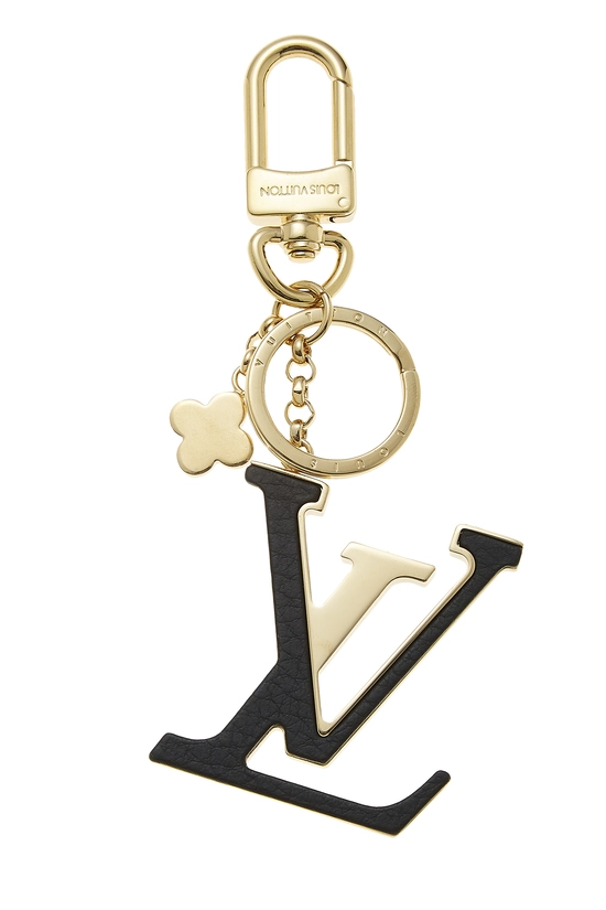 Gold & Black Leather Capucines Bag Charm, , large image number 0