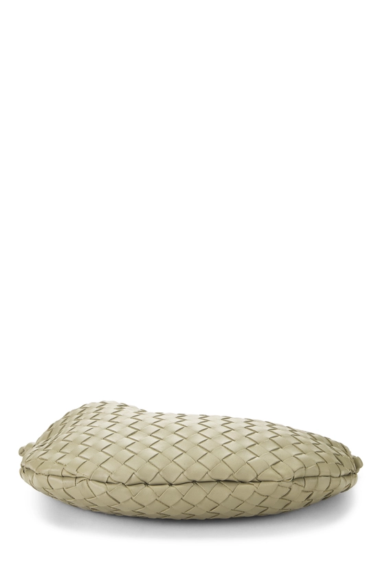 Green Intrecciato Turn Pouch Medium, , large image number 4