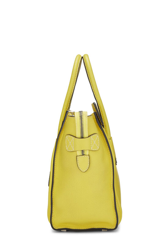 Yellow Drummed Calfskin Luggage Micro, , large image number 2