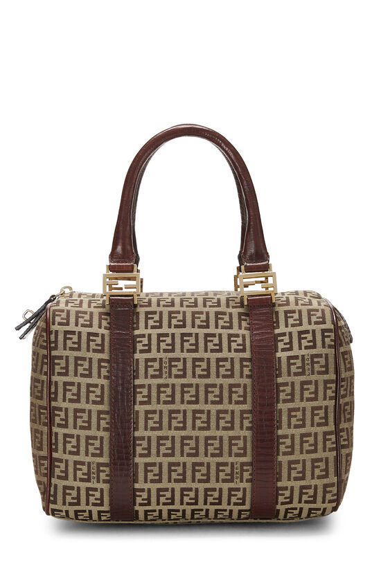 Brown Zucchino Canvas Boston Bag Mini, , large image number 0