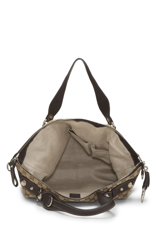 Original GG Canvas Icon Bit Zip Tote Large, , large image number 5