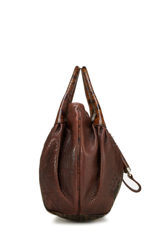 Brown Zucca Canvas & Leather Spy, , large image number 2