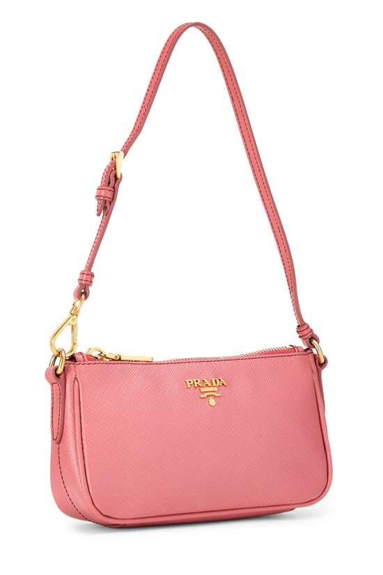 Pink Saffiano Pochette Mini, , large image number 1
