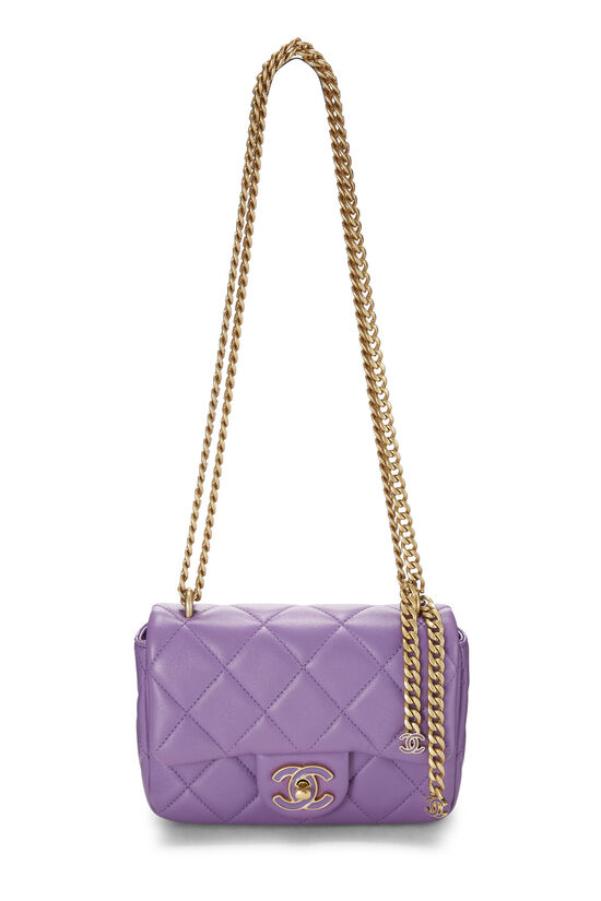 Chanel Chanel 19 Small Flap Bag in Purple Lambskin | Dearluxe