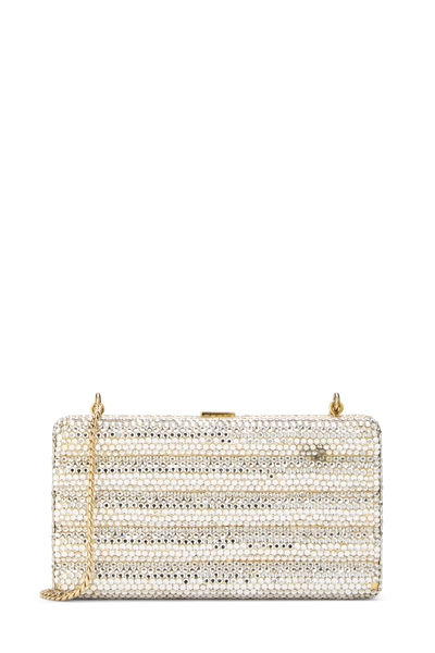 Gold Crystal Minaudiere Small