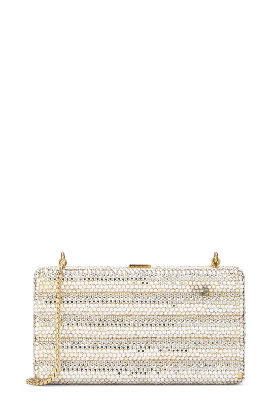Gold Crystal Minaudiere Small, , large image number 0