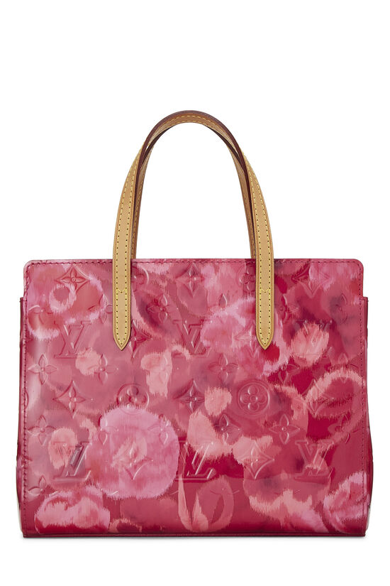 Louis Vuitton Catalina Pink Floral Vernis Leather