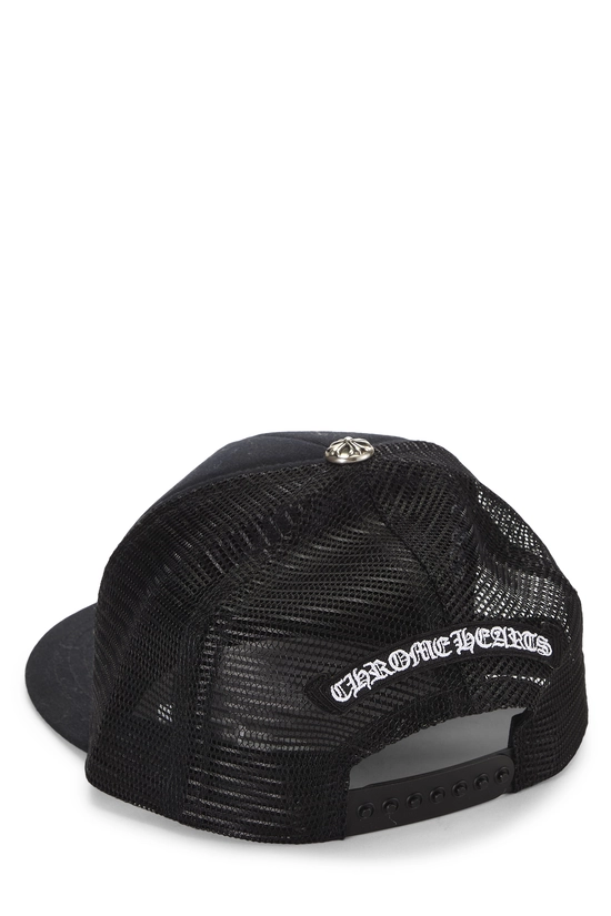 レア Y2K black COFFEEZ Trucker Cap Nitrow Pre-Owned Black Triple Cemetery Cross Trucker Hat QZA8QY4XKB001