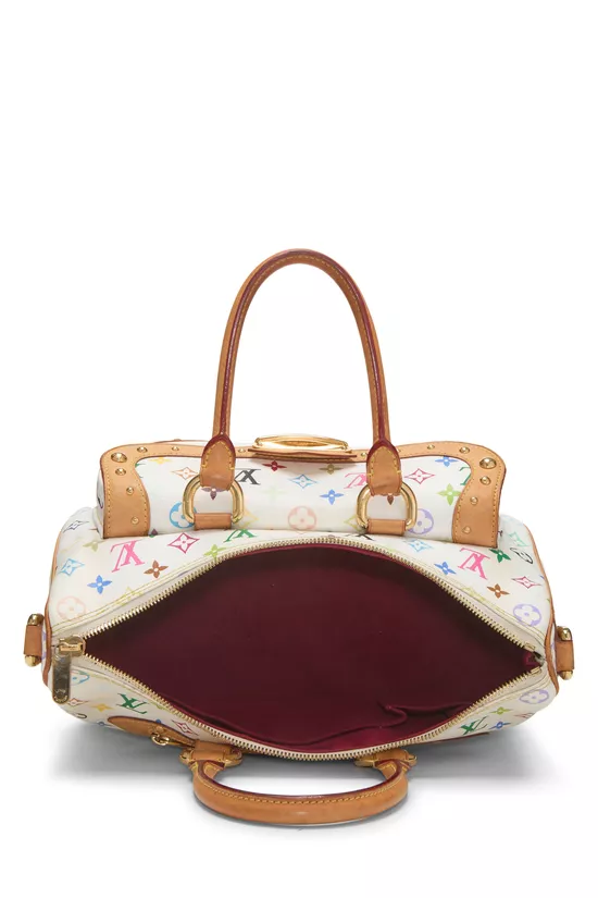 Takashi Murakami x Louis Vuitton White Monogram Multicolore Rita, , large image number 5
