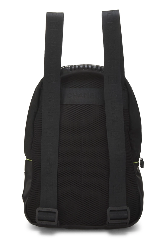 Black Sportline Nylon Backpack, , large image number 3