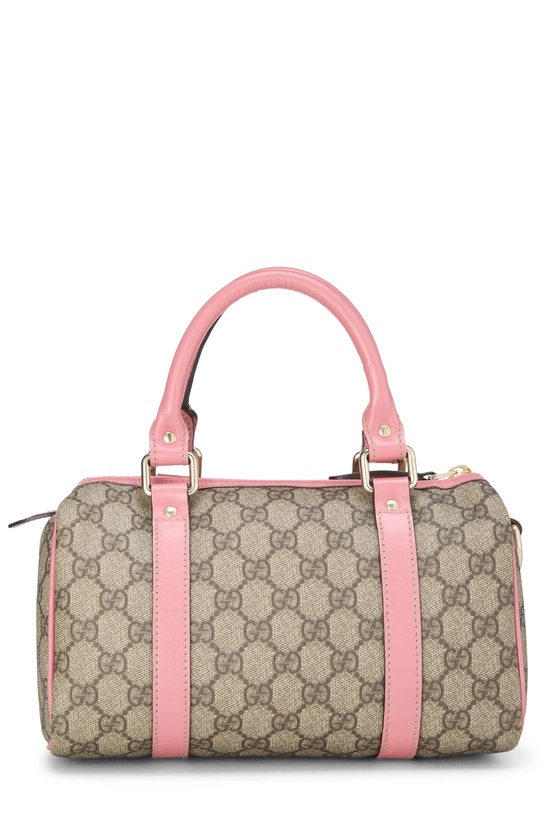 Pink Original GG Supreme Canvas Joy Boston Handbag Small, , large image number 3