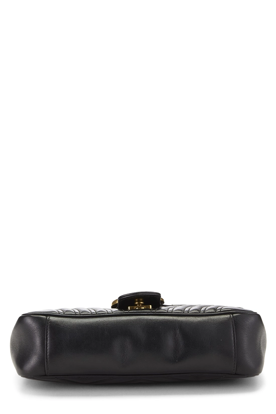 Black Leather Marmont Matelass&eacute; Shoulder Bag, , large image number 4