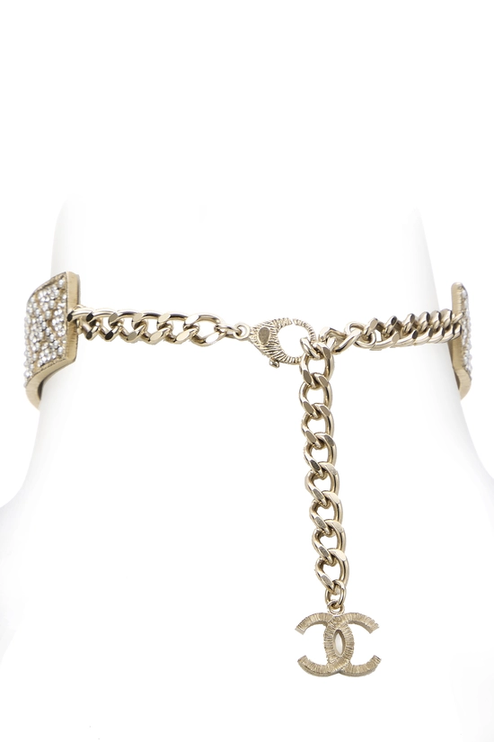 Gold Faux Pearl Choker, , large image number 1