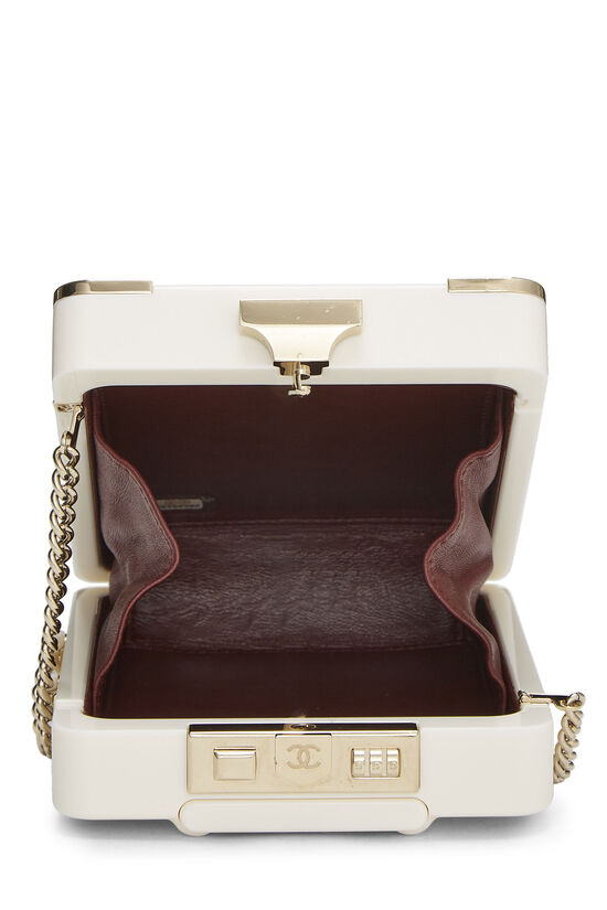 Patent Leather & Perspex Evening In The Air 'CC' Trolley Minaudière Chain Clutch, , large image number 5