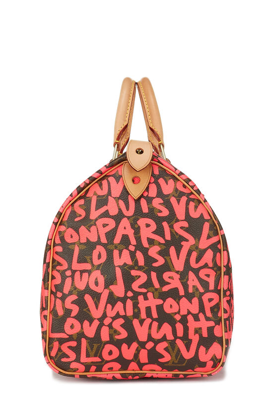 Stephen Sprouse x Louis Vuitton Monogram Pink Graffiti Speedy 30, , large image number 2