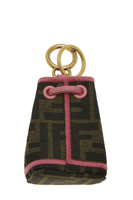 Pink Zucca Canvas Micro Mon Tresor Bag Charm, , large image number 2