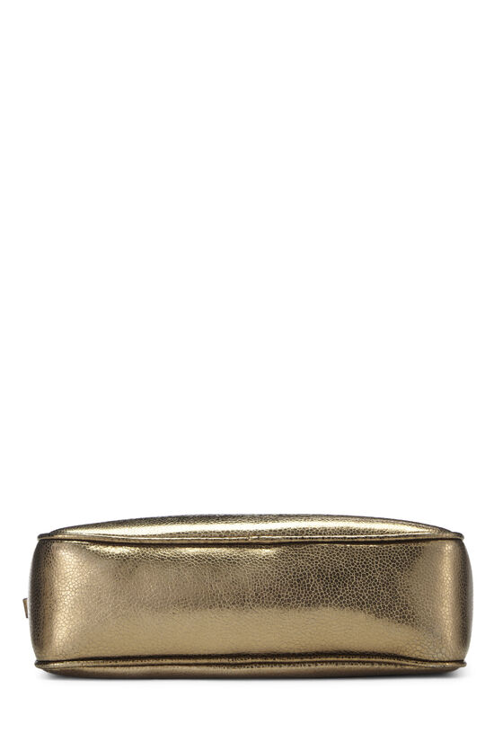 SAINT LAURENT Small Loulou Embossed Metallic Leather Shoulder Bag Golden  Shimmer