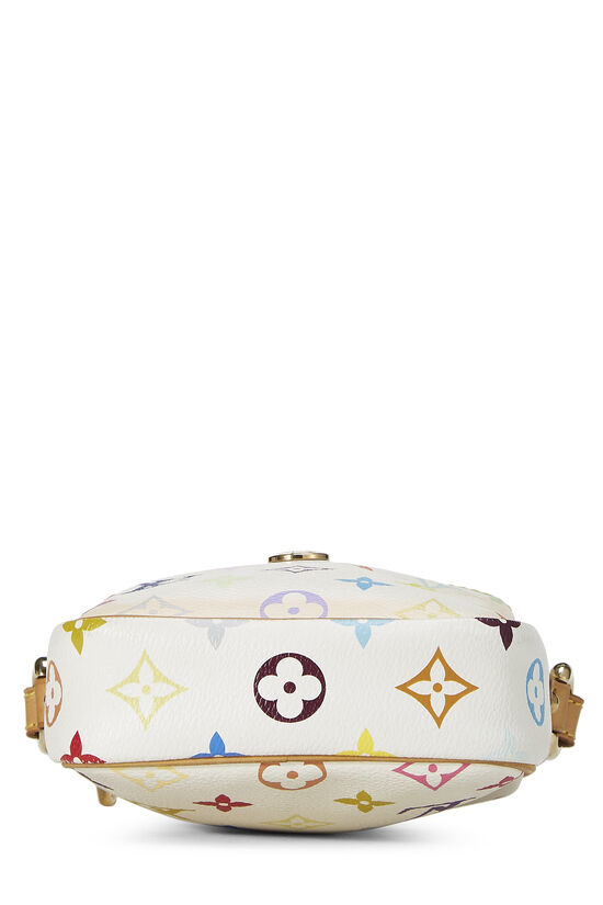 Edition Murakami Pochette bag in white multicolor monogram canvas