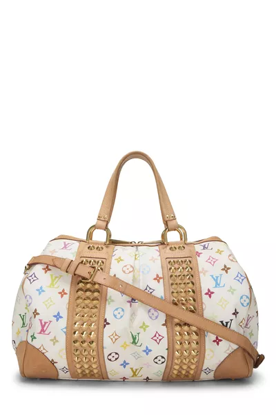 Takashi Murakami x Louis Vuitton White Monogram Multicolore Courtney MM, , large