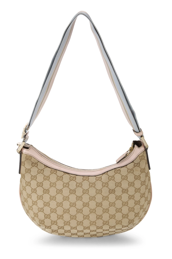 Pink Original GG Canvas Web Round Messenger Large, , large image number 3