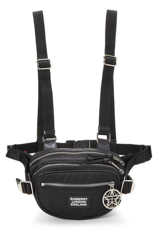 Black Nylon Cannon Belt Bag, , large image number 1