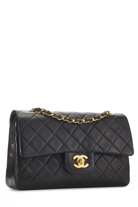 Black Quilted Lambskin Classic Double Flap Medium, , large image number 1