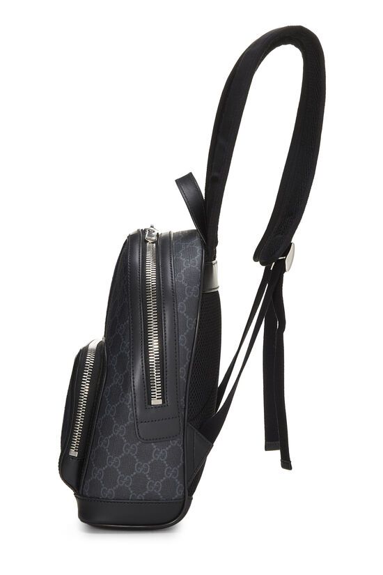 Black GG Supreme Canvas Web Backpack Small, , large image number 2