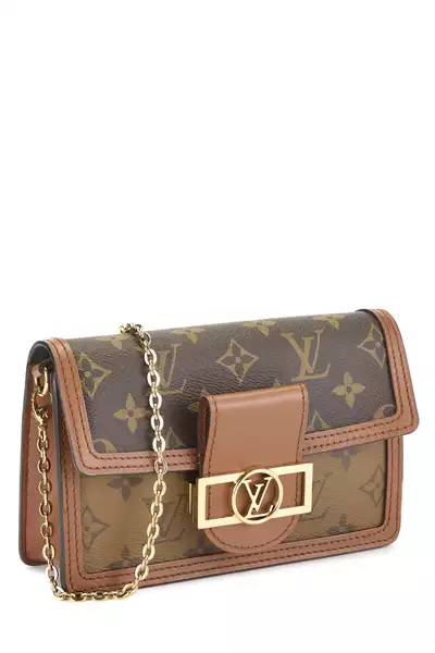 Monogram Reversed Dauphine Chain Wallet, , large