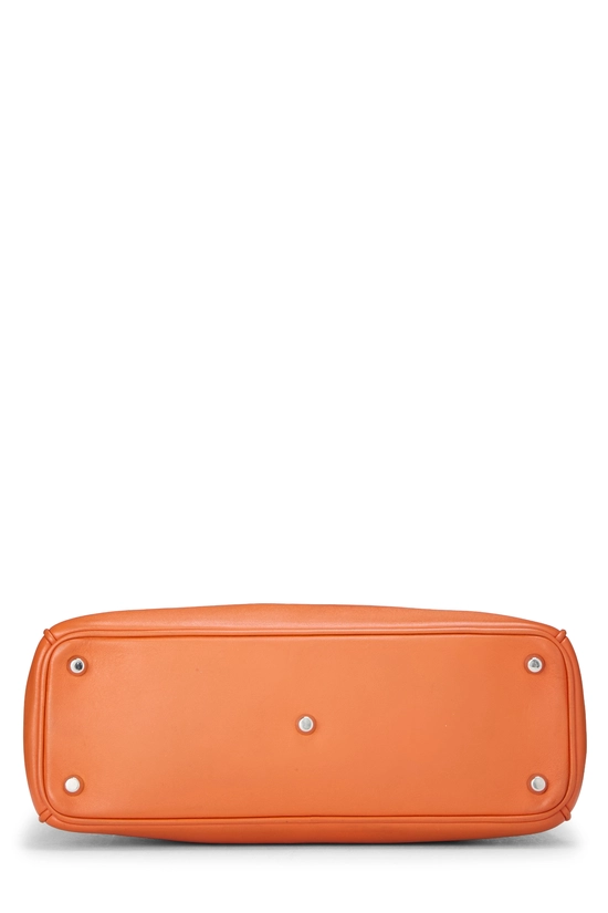 Orange Calfskin Leather Diorissimo Medium, , large image number 4