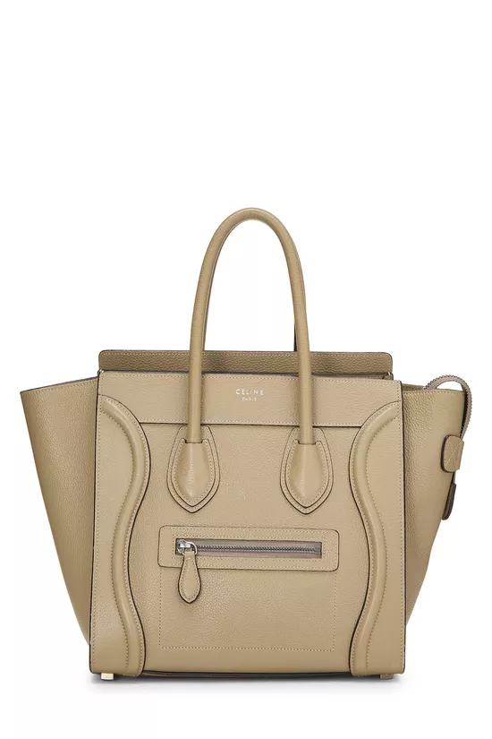 Beige Drummed Calfskin Luggage Micro, , large image number 0