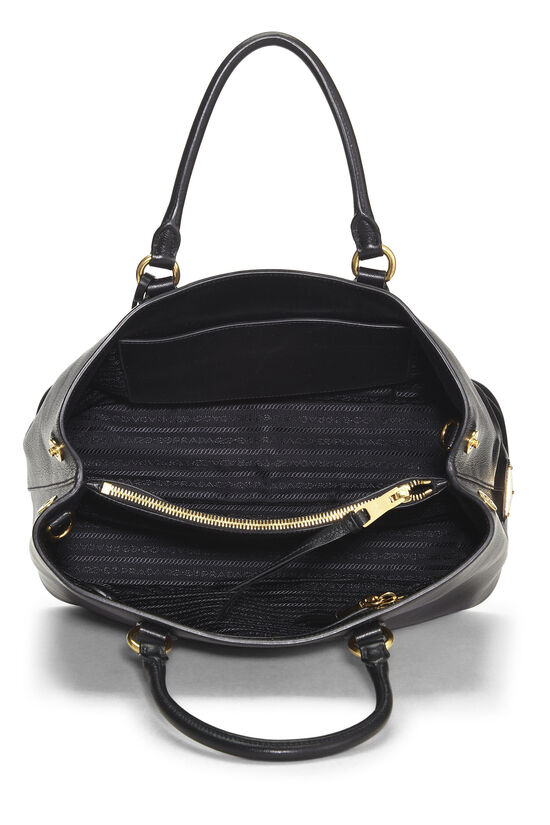 Black Glacé Calfskin Convertible Handle Bag, , large image number 5