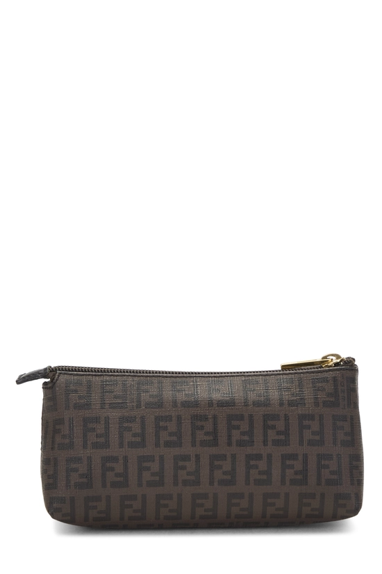 Brown Zucchino Coated Canvas Pouch, , large image number 2