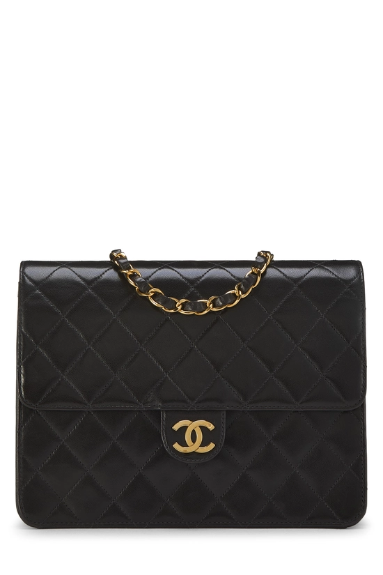 Black Lambskin Ex Flap Small, , large image number 0