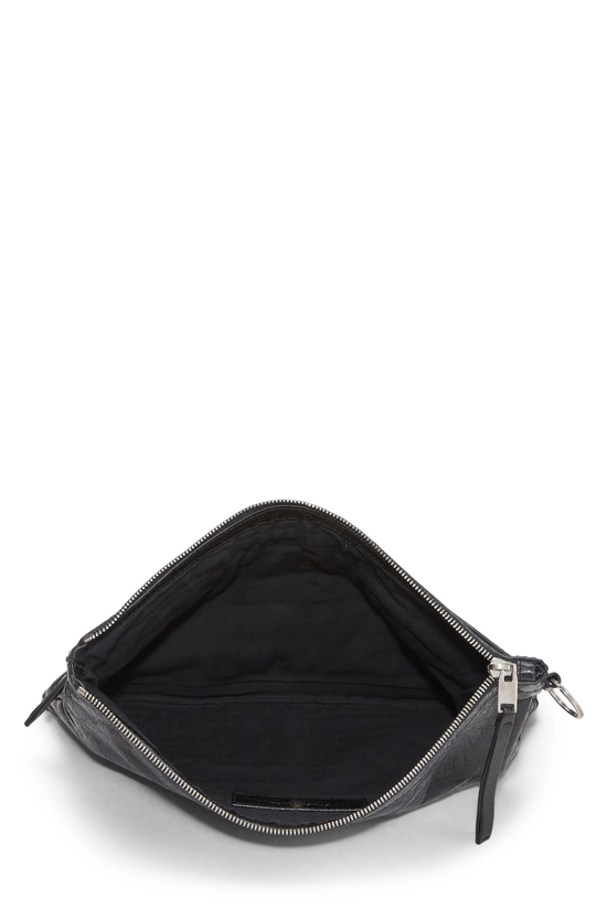 Black Agneau Clutch, , large image number 3