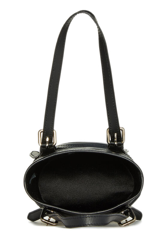 Black Monogram Satin Mini Bucket Bag, , large image number 6
