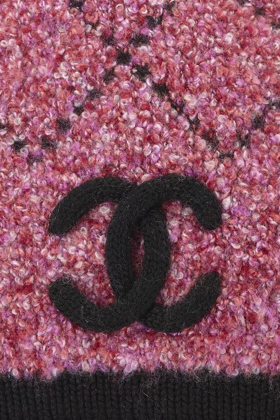 Pink Cashmere 'CC' Beanie, , large image number 3