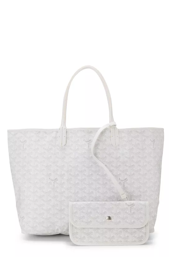 White Goyardine Canvas Saint-Louis PM, , large image number 3