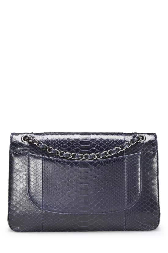 Navy Python New Classic Double Flap Jumbo, , large image number 3