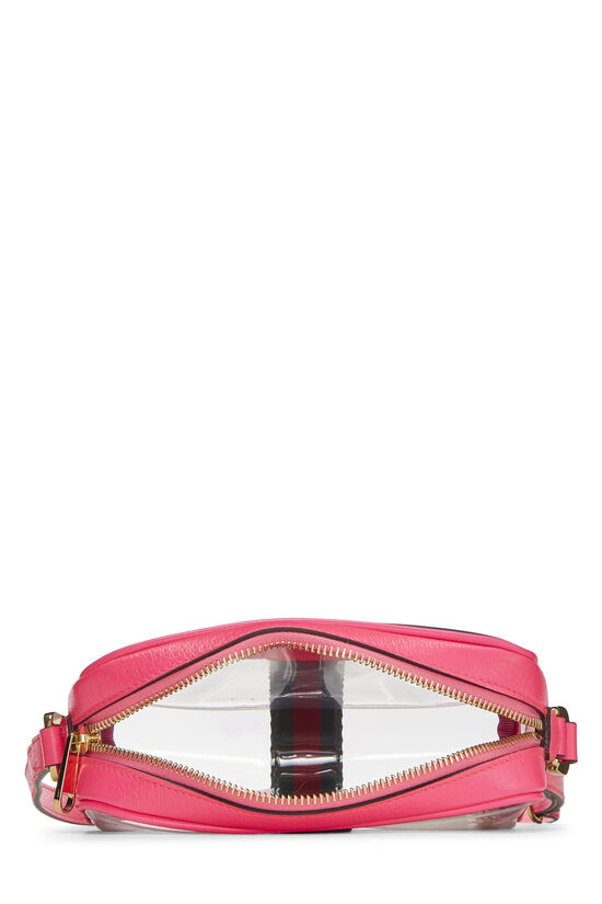 Pink & Clear Vinyl Web Ophidia Crossbody Mini, , large image number 6