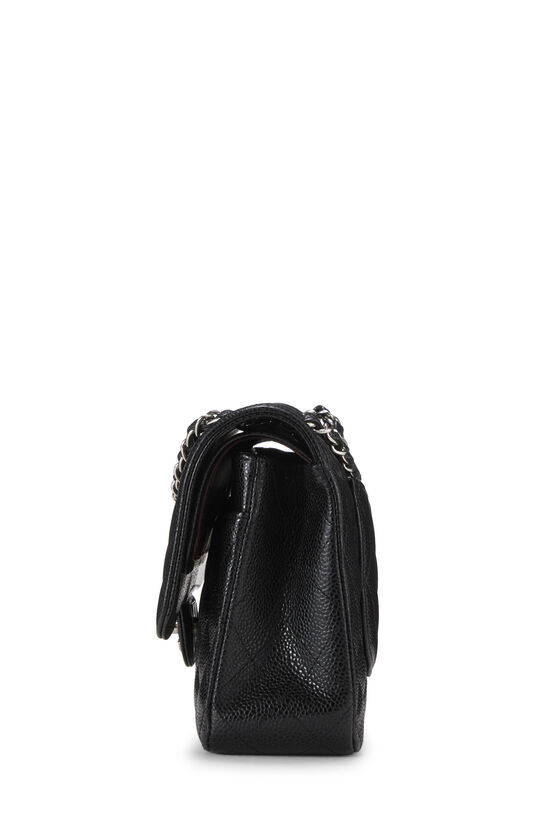 Black Quilted Caviar Classic Double Flap Medium, , large image number 2