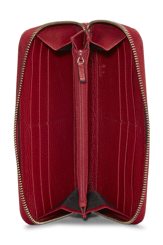 Red Original GG Canvas Zip Around Wallet, , large image number 3